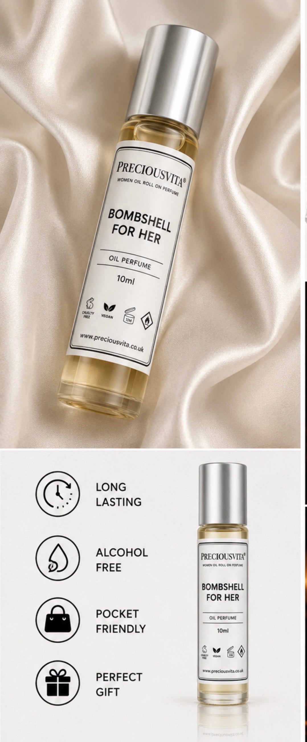 Bombshell roll on Perfume for her