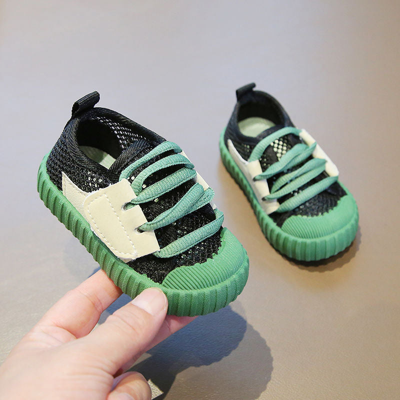 Children'S Slip Net Canvas Shoes