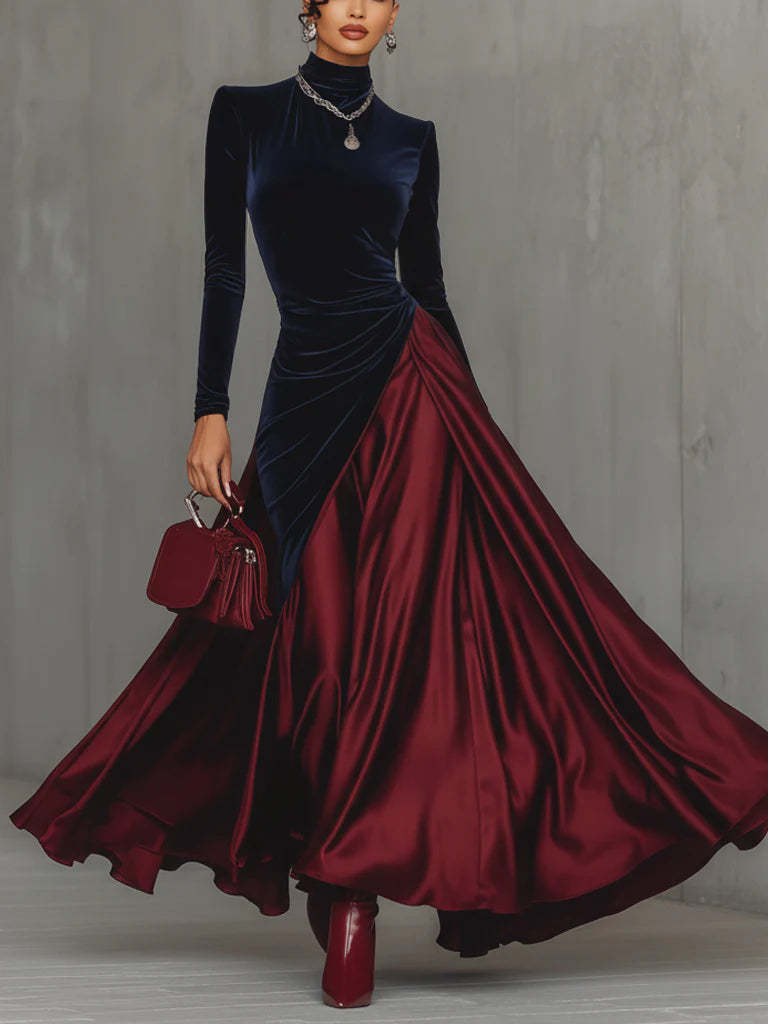 High Neck Large Umbrella Skirt