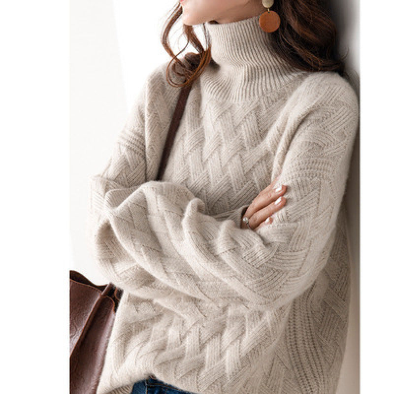 Women'S Threaded Warm Sweater