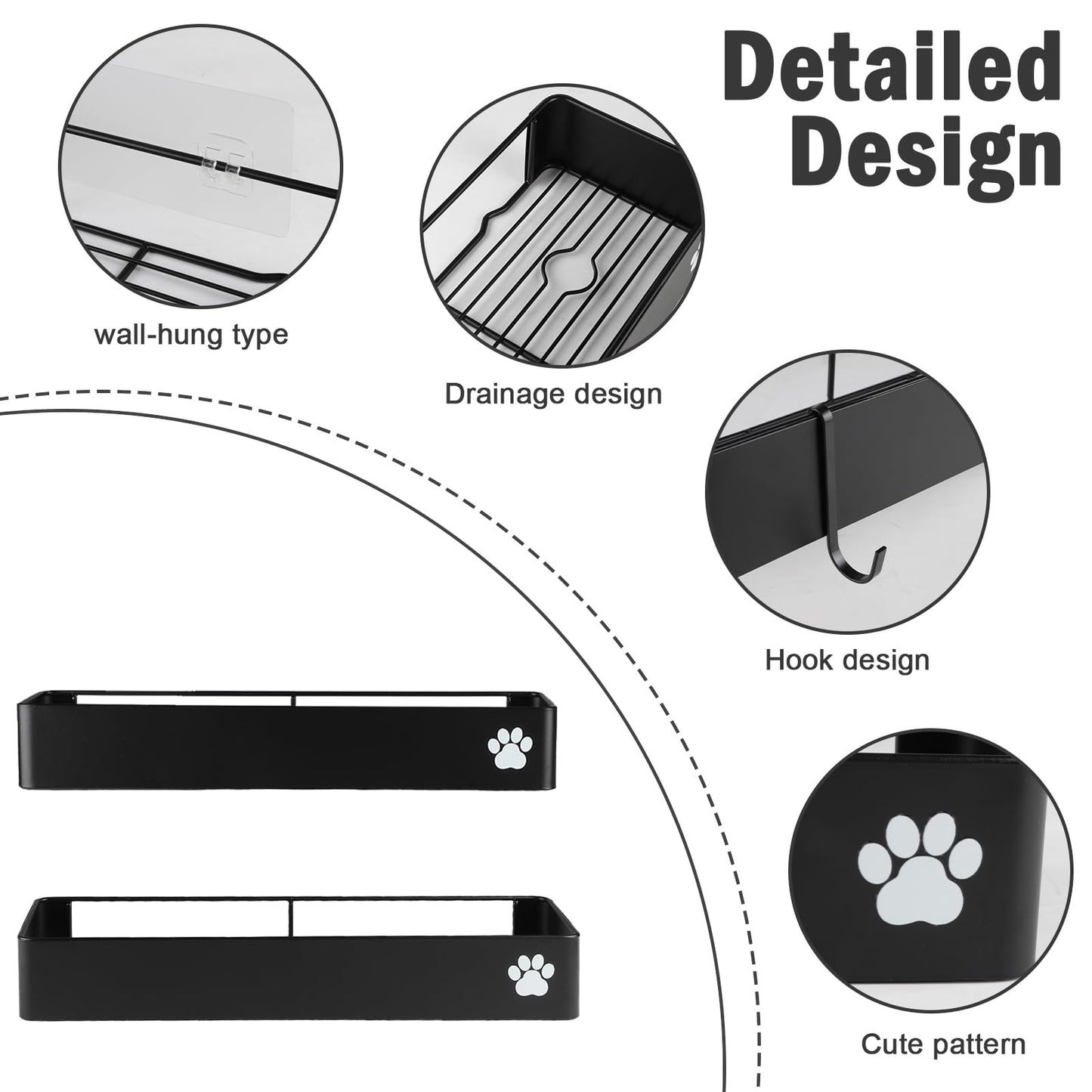 Two-piece Shower Rack