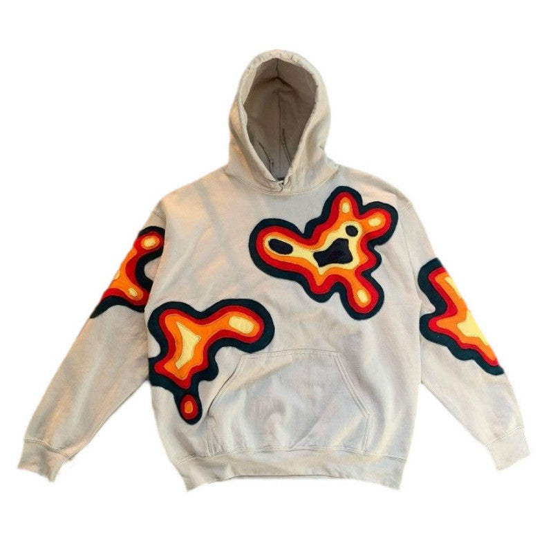 Printed Zip-Up Hoodie Sweatshirt
