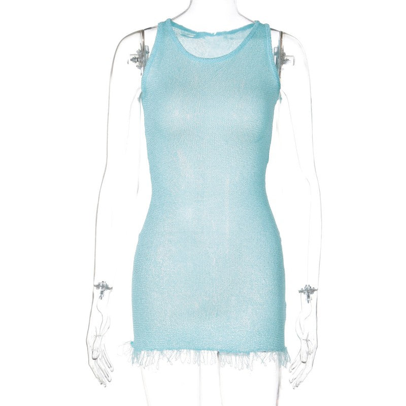 Sleeveless Hip Skirt