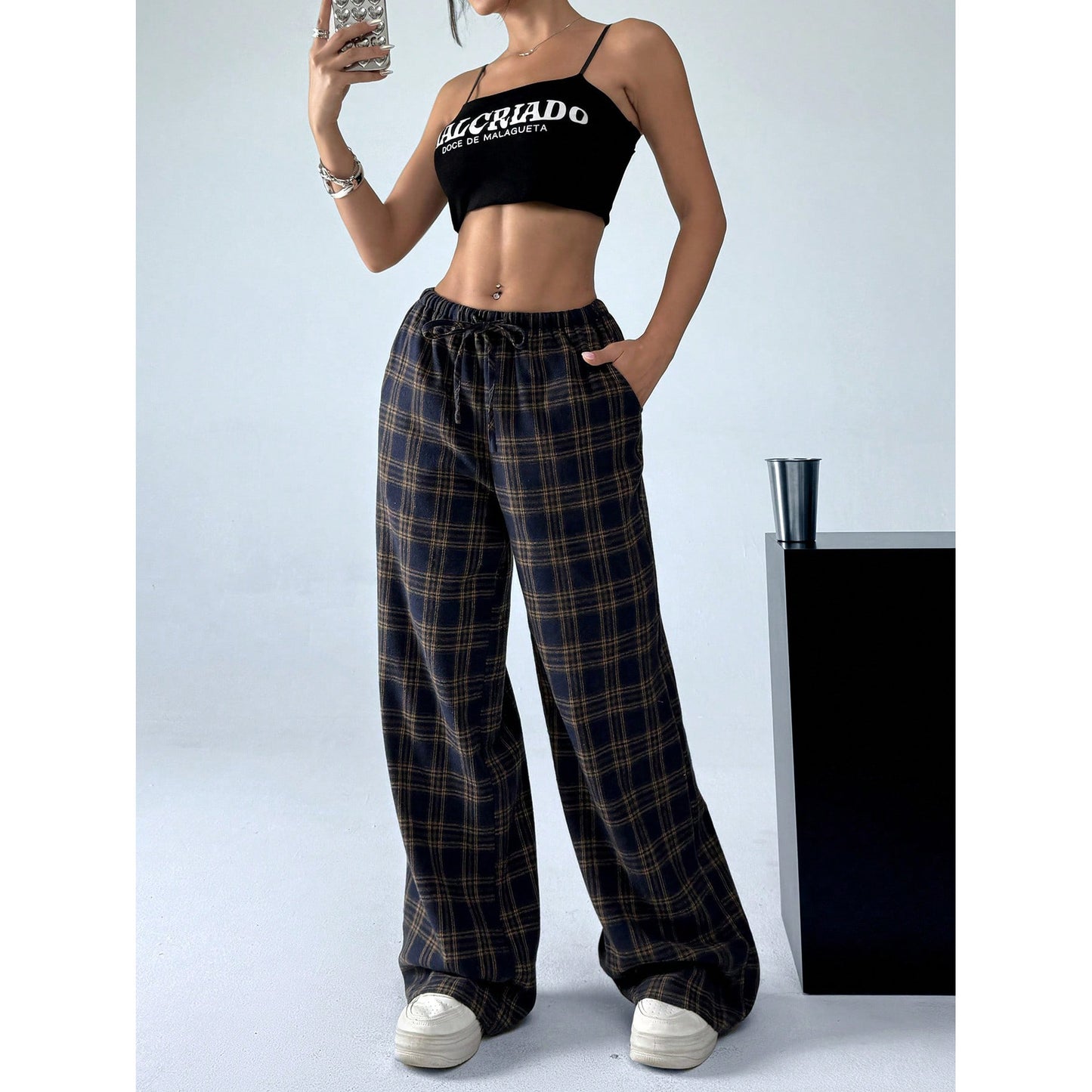 Loose Wide Leg Long Pants
