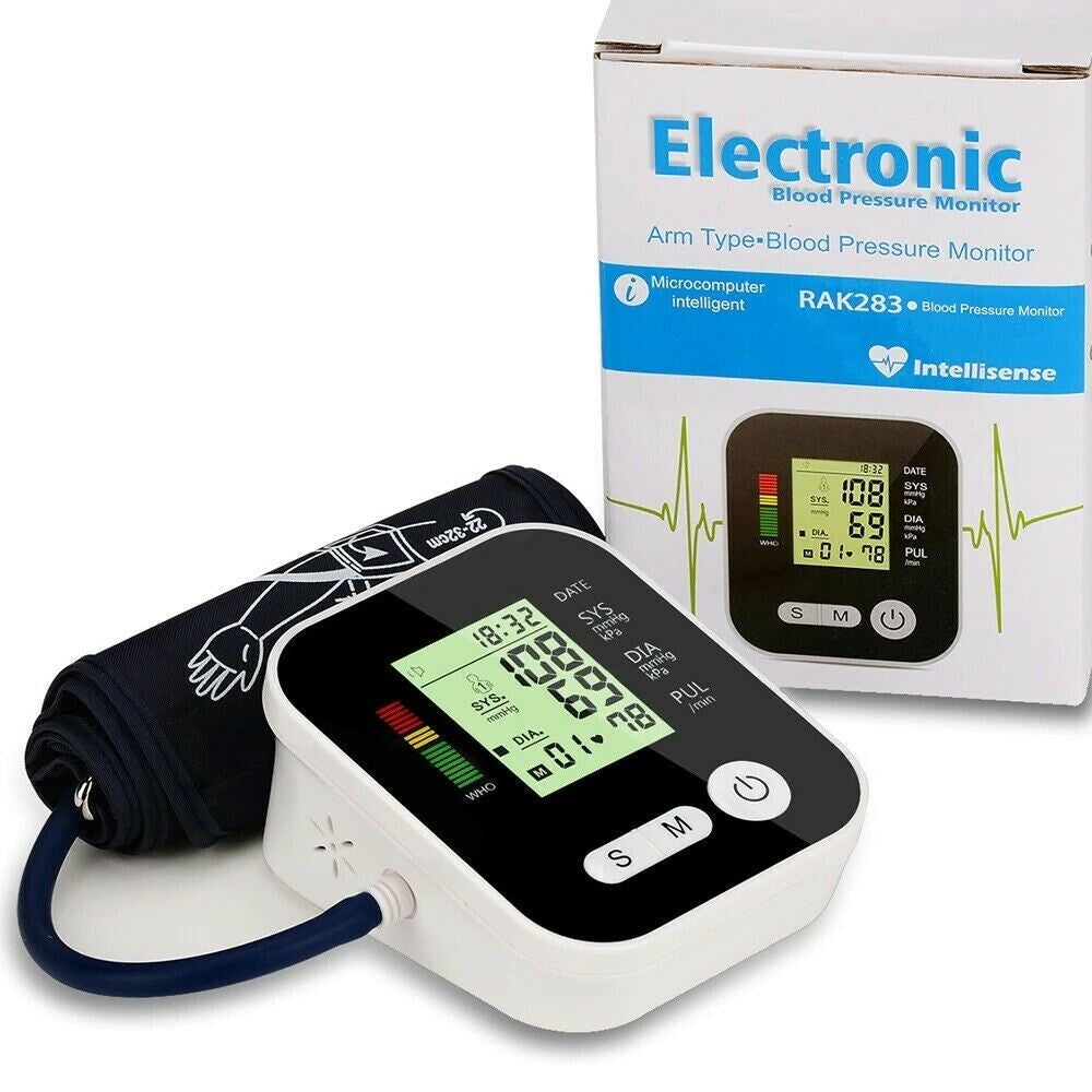 2025 Digital Automatic Blood Pressure Monitor Upper Arm BP Machine Heart Rate-UK