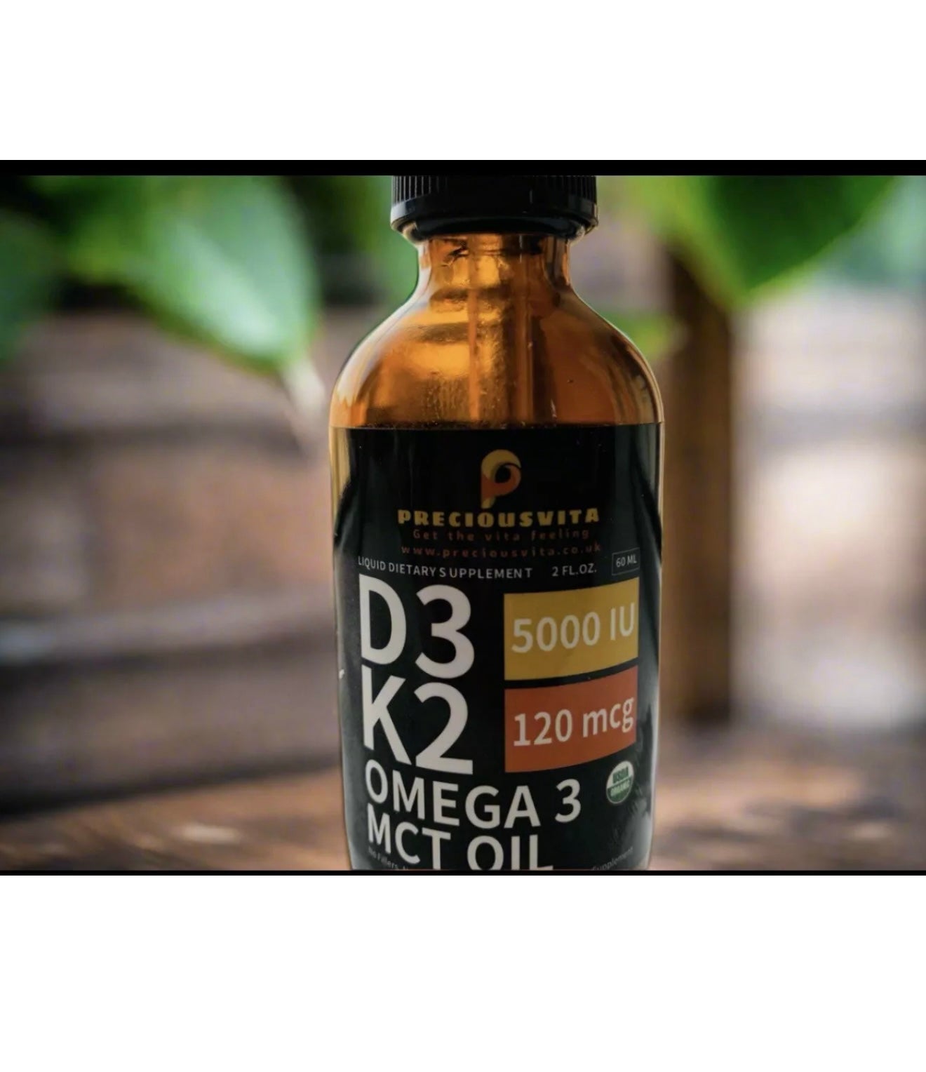 PreciousVita Vitamin D3+K2 liquid Drops