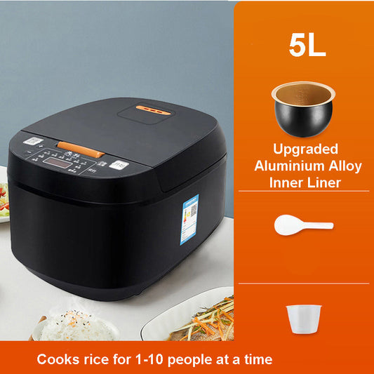 Multi-functional 5L Non-Stick Rice Cooker Appointment Timing Heating High-fire