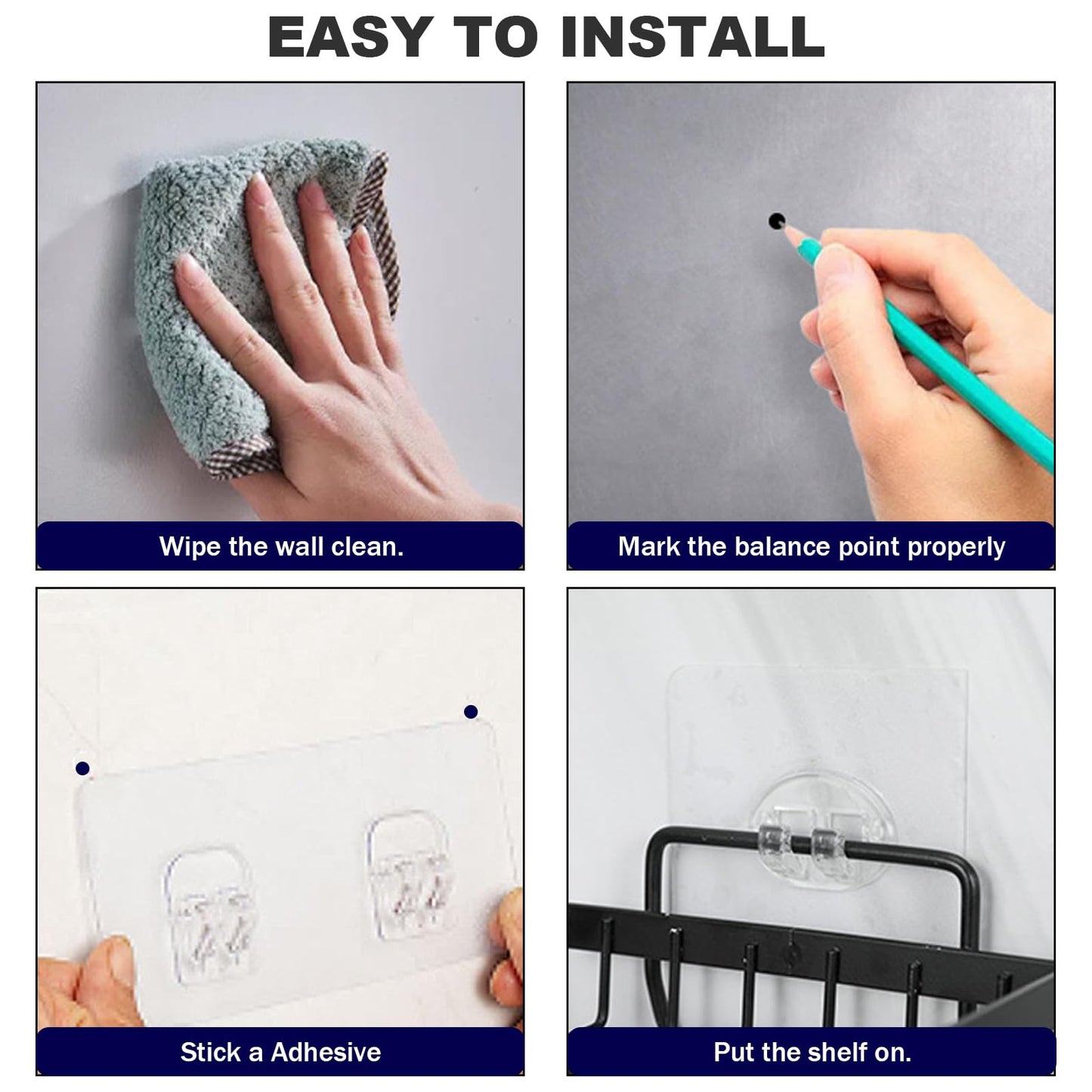 Two-piece Shower Rack