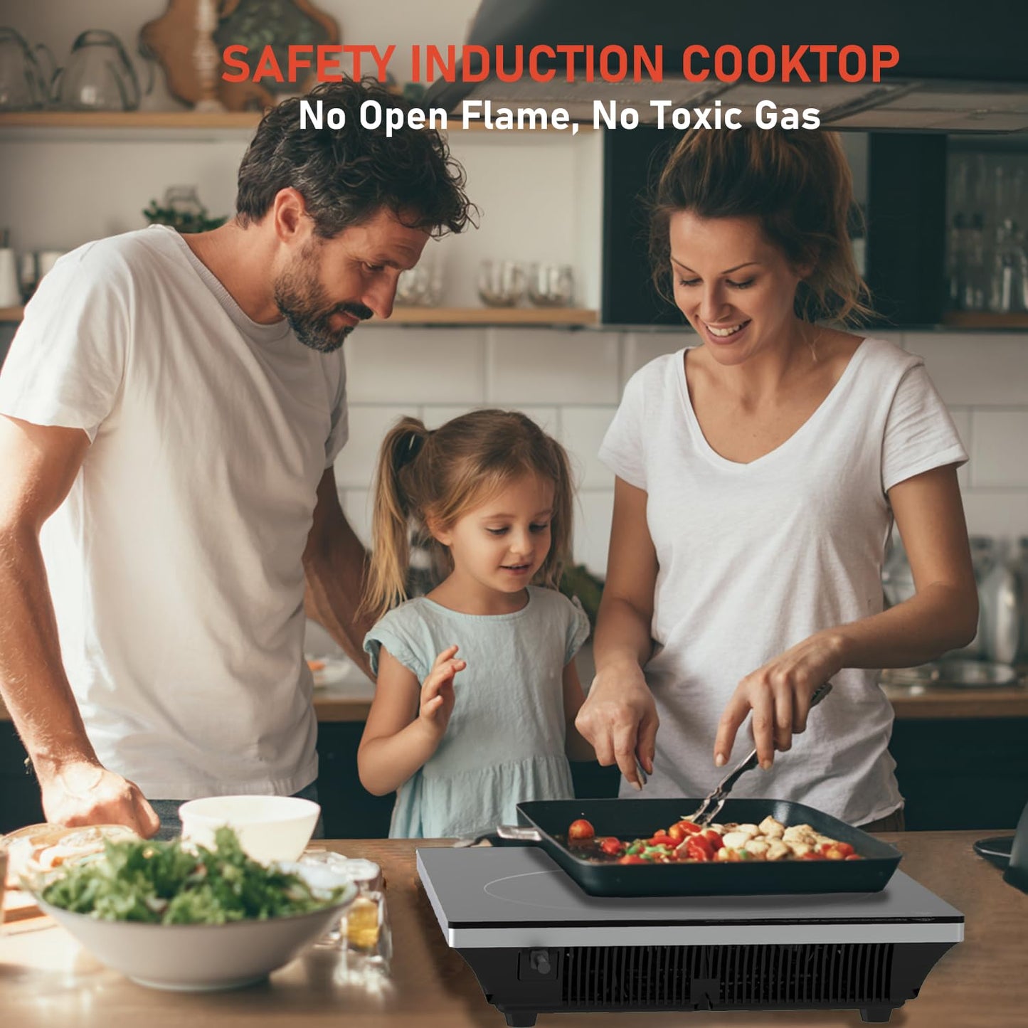 2200W Black Crystal Panel Induction Cooker