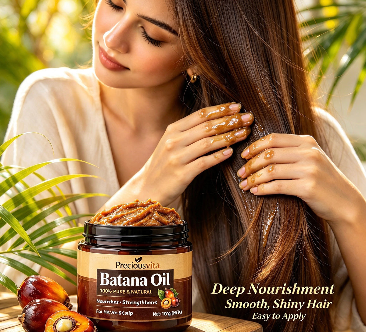 Preciousvita Unrefined Batana Oil, 100% Pure