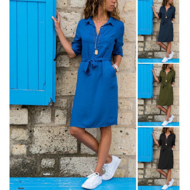 Seven Sleeve Shirt Dress