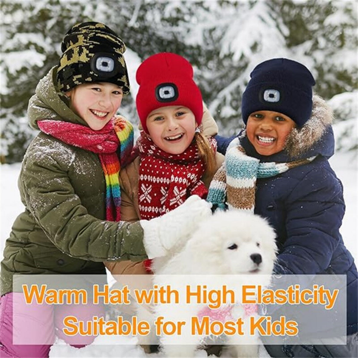 LED Beanie Hats Rechargeable Unisex High Powered Head Lamp Torch Light Cap