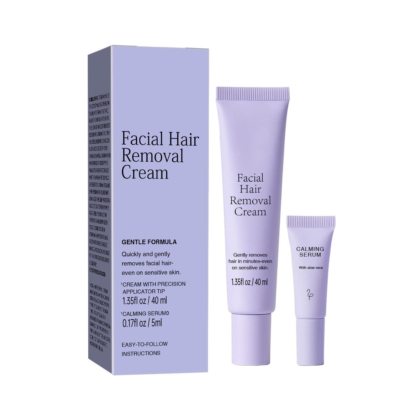 FACIAL HAIR REMOVAL CREAM, Gently removes hair in minutes even on sensitive skin