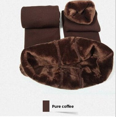 Fleece-Lined One-Piece Pants Thickened Leggings