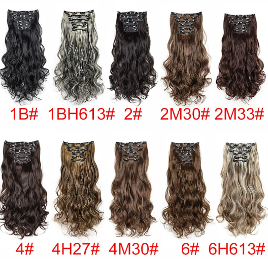 Clip Hair Straight Hair Wig
