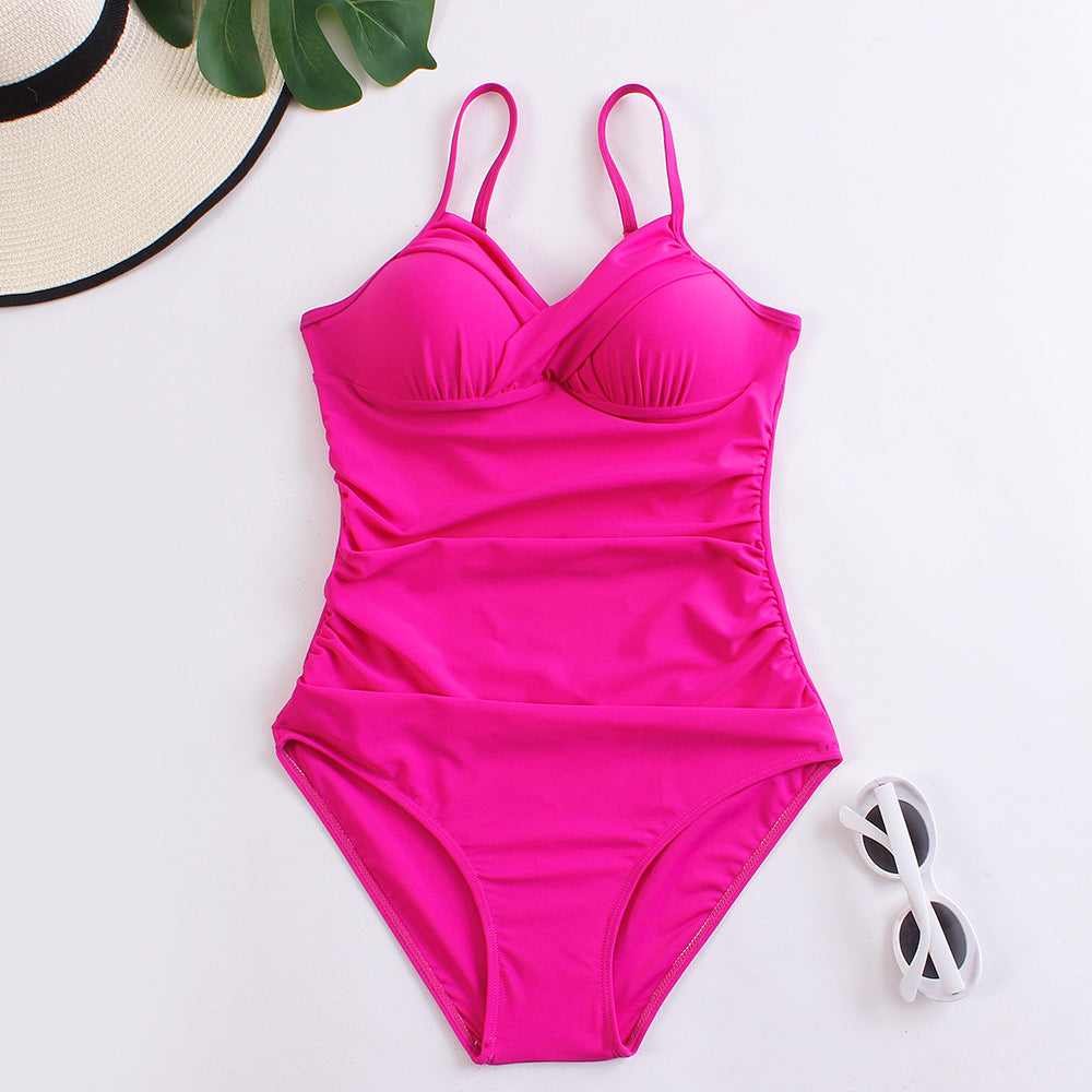 Swimsuit Solid Color Sling