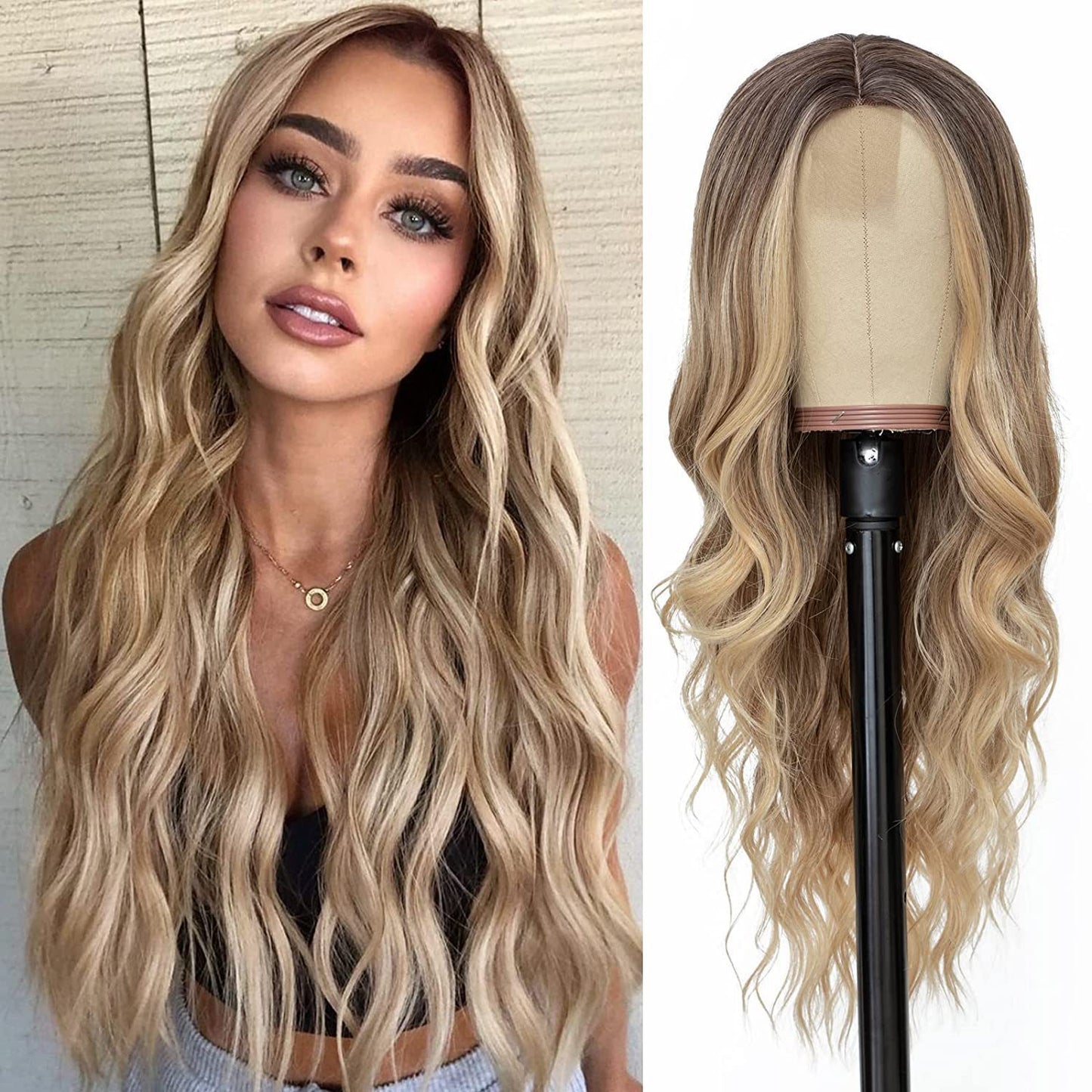 Lace-Front Curly Wig