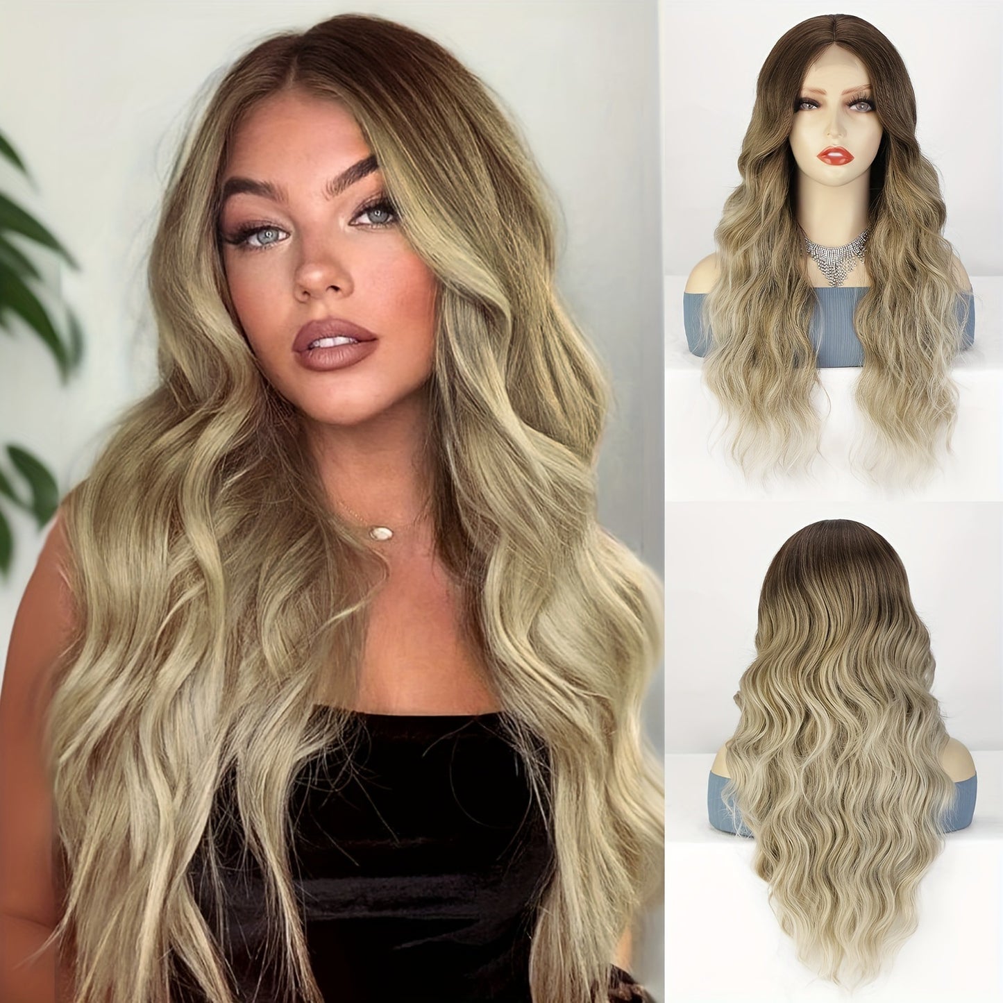 Lace-Front Curly Wig