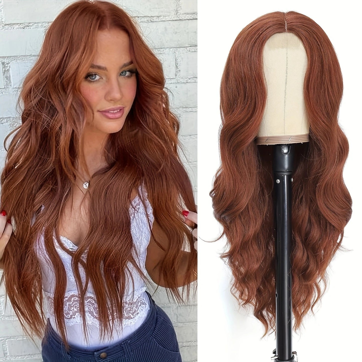 Lace-Front Curly Wig