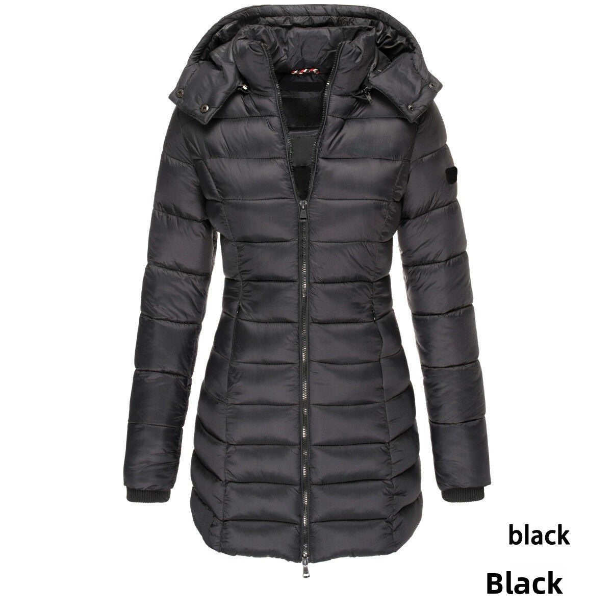 Mid-Length Slim-Fit Cotton-Padded Jacket