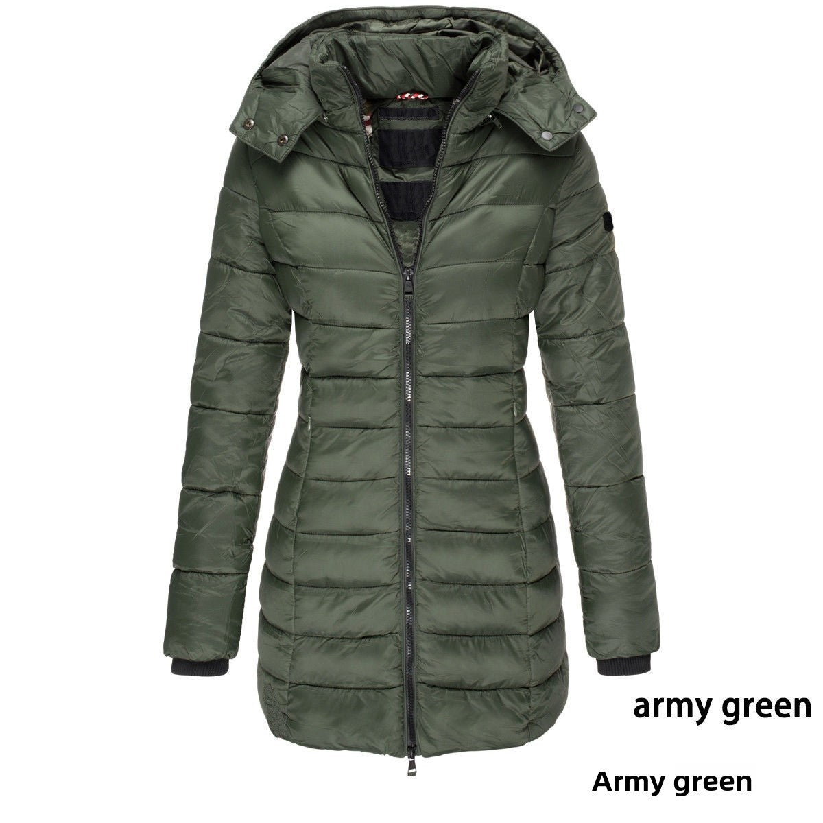 Mid-Length Slim-Fit Cotton-Padded Jacket