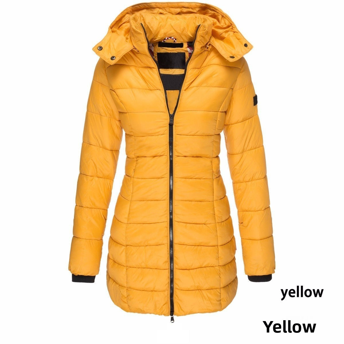 Mid-Length Slim-Fit Cotton-Padded Jacket