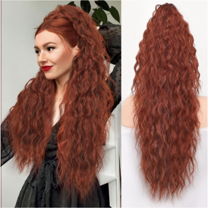 Claw Clip Ponytail Extension, various colours and Inches Long Ponytail Hair Piece Wavy Curly Synthetic